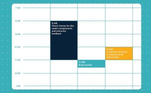 A digital calendar.