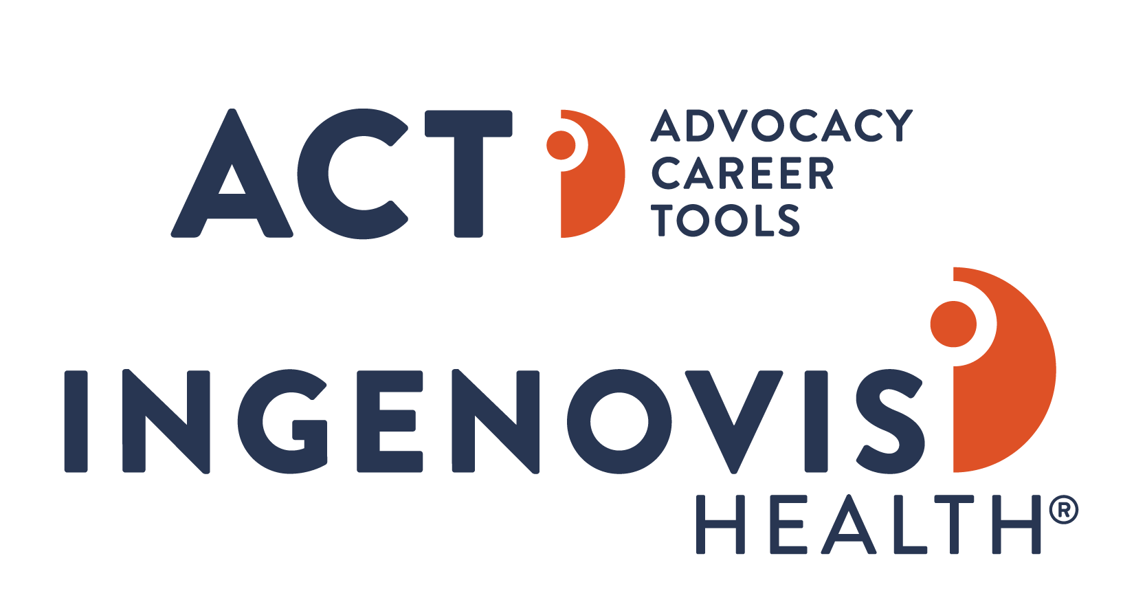 Logos for ACT (Advocacy Career Tools) and Ingenovis Health