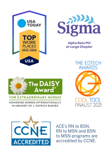 American College of Education Nursing and Healthcare related accolades