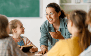 Image of teacher teaching
