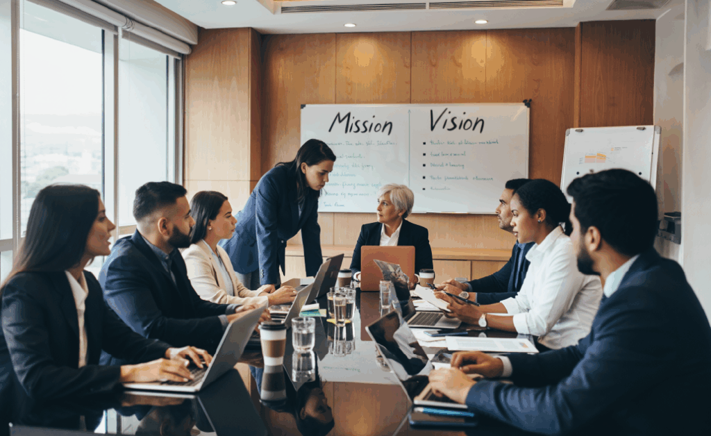 Image of team meeting