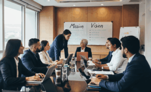 Image of team meeting
